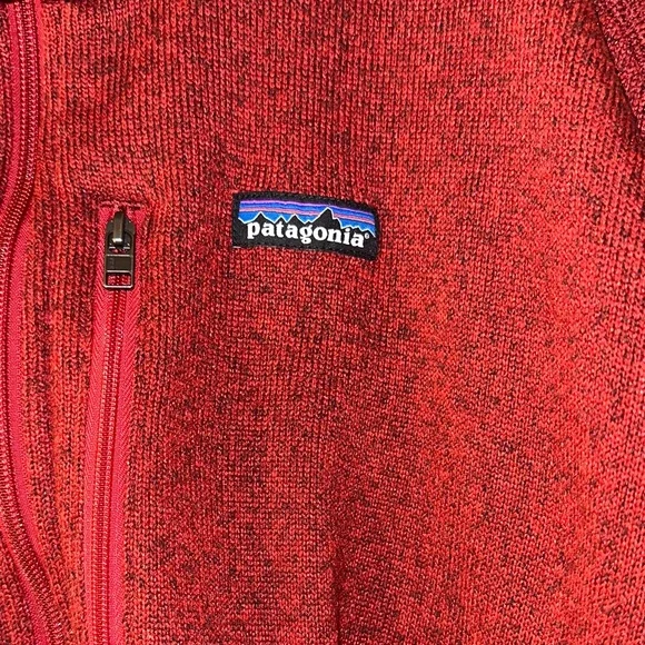 Patagonia Men's XXXL Vibrant Red Zip-Up Sweater - Picture 4 of 12